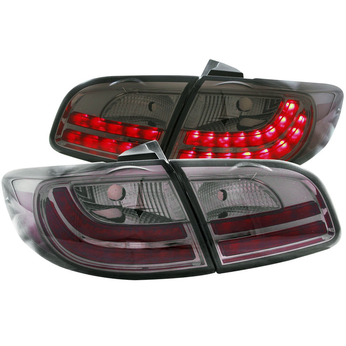 ANZO USA 311200 Tail Light Assembly; LED; Smoke Lens; Pair; 4 pc.; - Truck Part Superstore