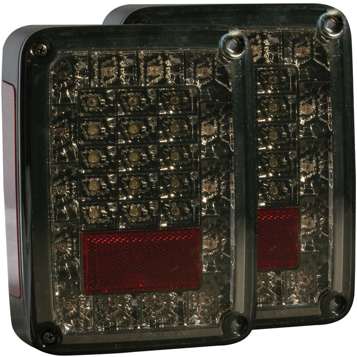 Anzo USA 311203 Tail Light Assembly; LED; Smoke Lens; Pair; - Truck Part Superstore