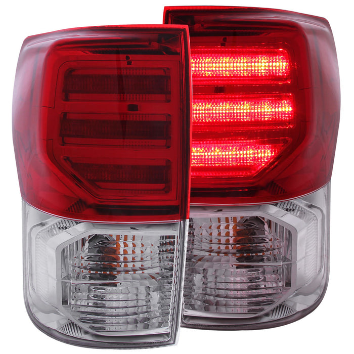 Anzo USA 311204 Tail Light Assembly; LED; Red/Clear Lens; G2; Pair; - Truck Part Superstore