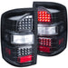 ANZO USA 311220 Tail Light Assembly; LED; Clear Lens; Black Housing; Pair; - Truck Part Superstore