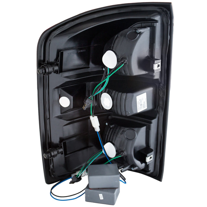 ANZO USA 311240 Tail Light Assembly; LED; Clear Lens; Chrome Housing; G2; Pair; - Truck Part Superstore