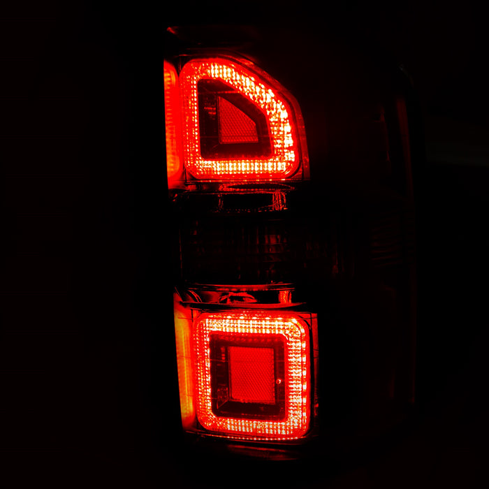 ANZO USA 311240 Tail Light Assembly; LED; Clear Lens; Chrome Housing; G2; Pair; - Truck Part Superstore