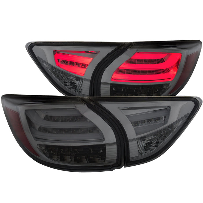 ANZO USA 311243 Tail Light Assembly; LED; Smoke Lens; Pair; - Truck Part Superstore