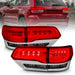 ANZO USA 311251 Tail Light Assembly; LED; Red/Smoke Lens; Chrome Housing; Pair; - Truck Part Superstore