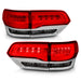 ANZO USA 311251 Tail Light Assembly; LED; Red/Smoke Lens; Chrome Housing; Pair; - Truck Part Superstore