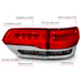 ANZO USA 311251 Tail Light Assembly; LED; Red/Smoke Lens; Chrome Housing; Pair; - Truck Part Superstore