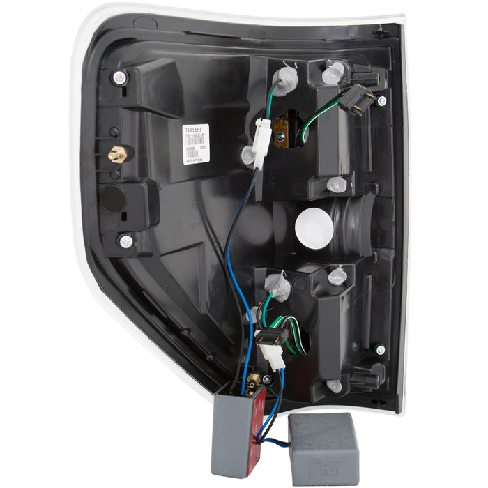 Anzo USA 311257 Tail Light Assembly; LED; Red/Clear Lens; Black Housing; Pair; - Truck Part Superstore