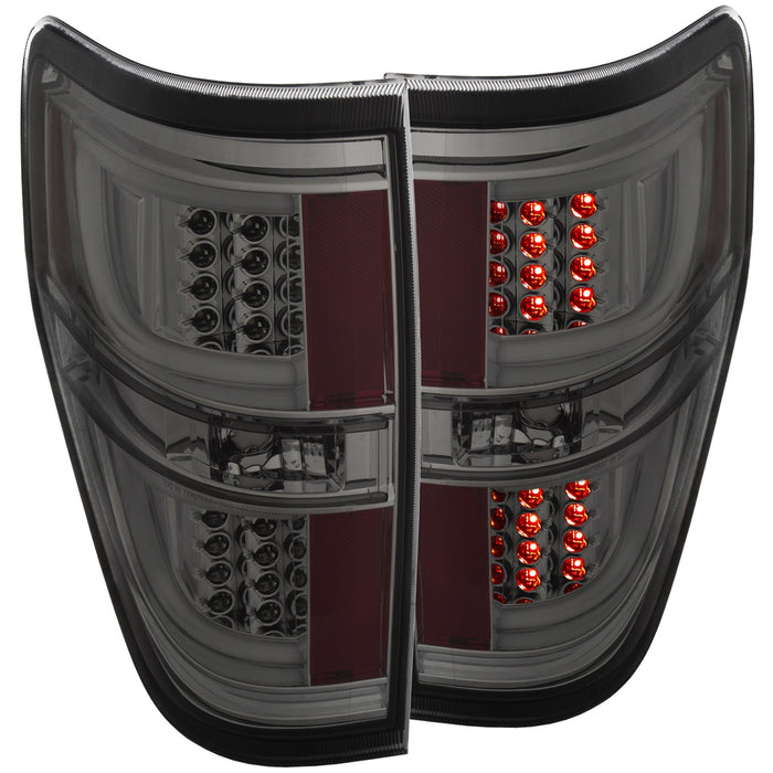 Anzo USA 311258 Tail Light Assembly; LED; Red/Smoke Lens; Black Housing; Pair; - Truck Part Superstore