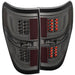 Anzo USA 311258 Tail Light Assembly; LED; Red/Smoke Lens; Black Housing; Pair; - Truck Part Superstore