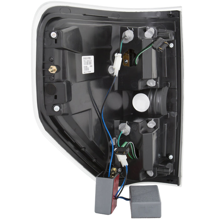 Anzo USA 311260 Tail Light Assembly; LED; Red/Clear Lens; Chrome Housing; Pair; - Truck Part Superstore