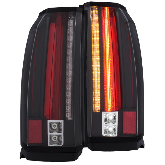 Anzo USA 311275 Tail Light Assembly; Clear Lens; Black Housing; Pair; w/LED; - Truck Part Superstore