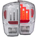 Anzo USA 311283 Tail Light Assembly; Clear Lens; Chrome Housing; Pair; - Truck Part Superstore