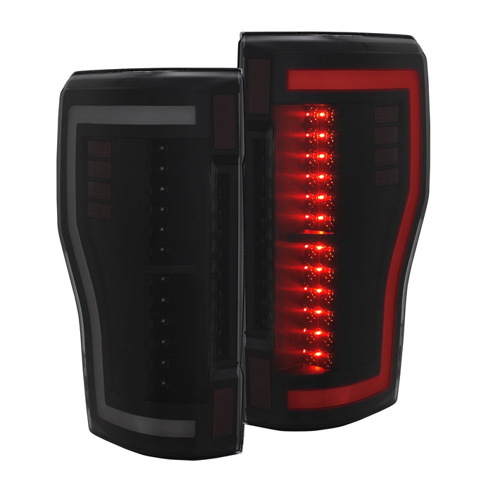 Anzo USA 311288 Tail Light Assembly; LED; Smoke Lens; Pair; - Truck Part Superstore