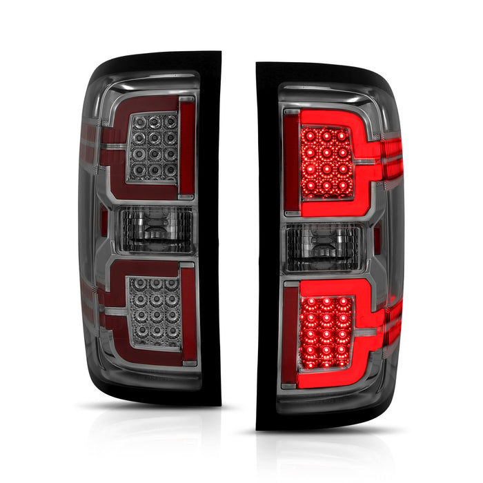 Anzo USA 311290 Tail Light Assembly; LED; Smoke Lens; Pair; - Truck Part Superstore