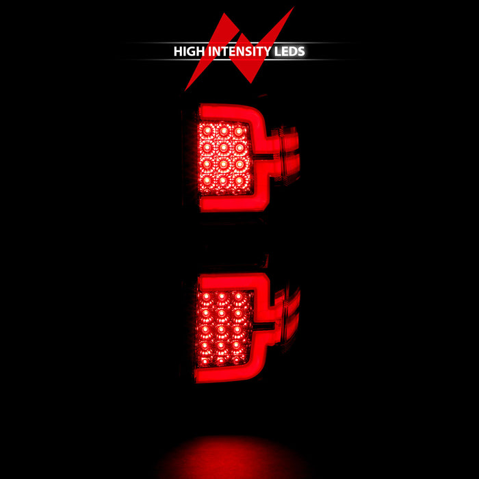 Anzo USA 311291 Tail Light Assembly; LED; Chrome Lens; Pair; - Truck Part Superstore