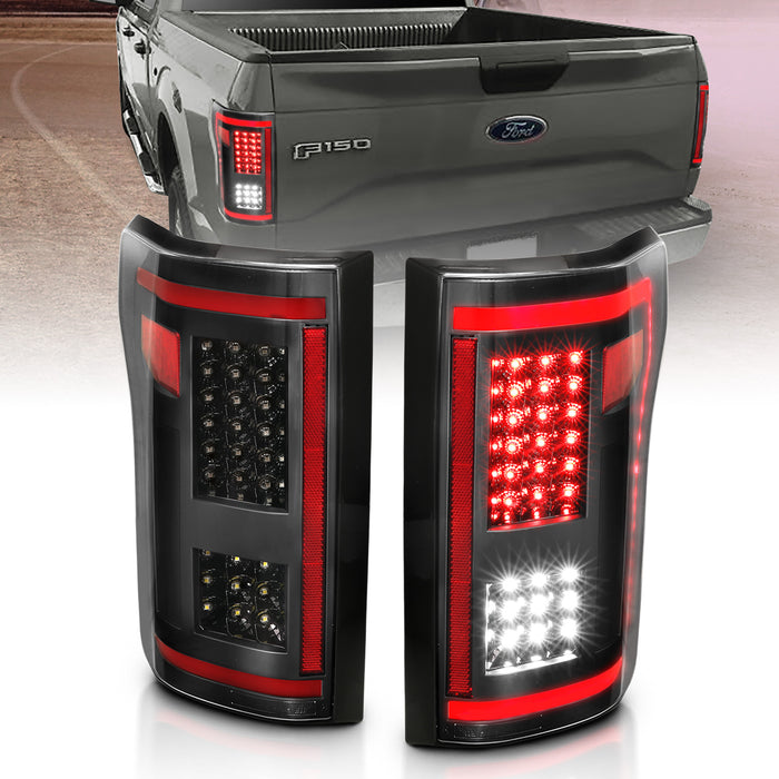 Anzo USA 311293 Tail Light Assembly; LED; w/Black Sequential Lens; Pair; - Truck Part Superstore
