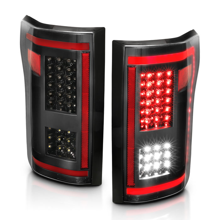 Anzo USA 311293 Tail Light Assembly; LED; w/Black Sequential Lens; Pair; - Truck Part Superstore