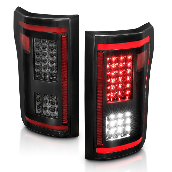 Anzo USA 311294 Tail Light Assembly; LED; w/Smoke Sequential Lens; Pair; - Truck Part Superstore