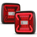 Anzo USA 311295 Tail Light Assembly; LED; Red/Clear Lens; Pair; - Truck Part Superstore