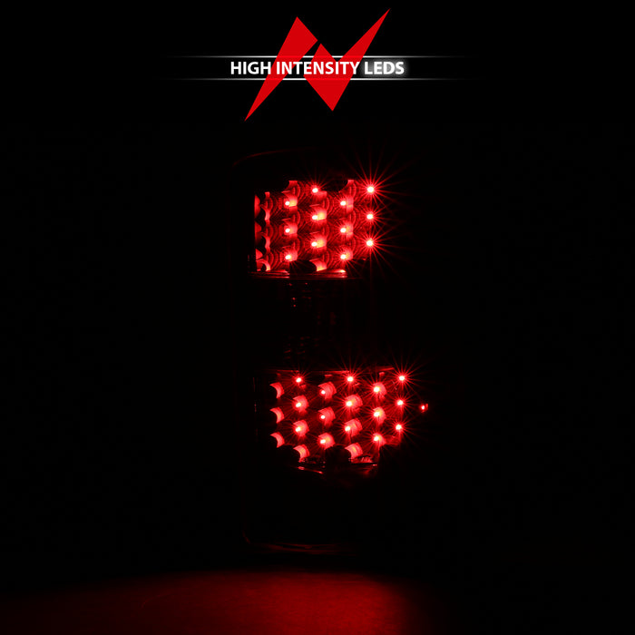 Anzo USA 311298 Tail Light Assembly; LED; Black/Clear Lens; Pair; - Truck Part Superstore