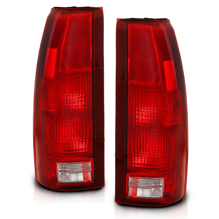 Anzo USA 311301 Tail Light Assembly; Red/Clear Lens; OE Replacement; - Truck Part Superstore