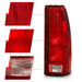 Anzo USA 311301 Tail Light Assembly; Red/Clear Lens; OE Replacement; - Truck Part Superstore