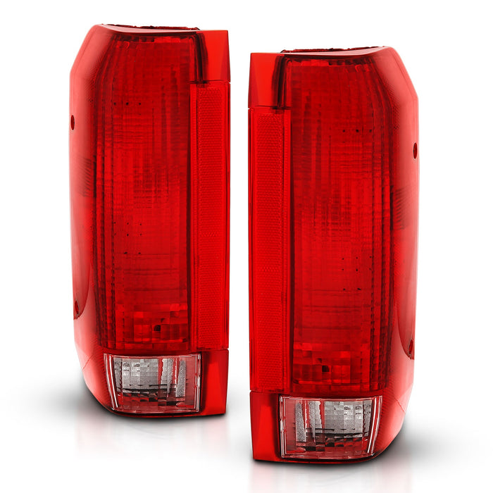 Anzo USA 311306 Tail Light Assembly; Red/Clear Lens; OE Replacement; - Truck Part Superstore