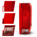 Anzo USA 311306 Tail Light Assembly; Red/Clear Lens; OE Replacement; - Truck Part Superstore