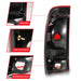 Anzo USA 311307 Tail Light Assembly; Red/Clear Lens; OE Replacement; - Truck Part Superstore
