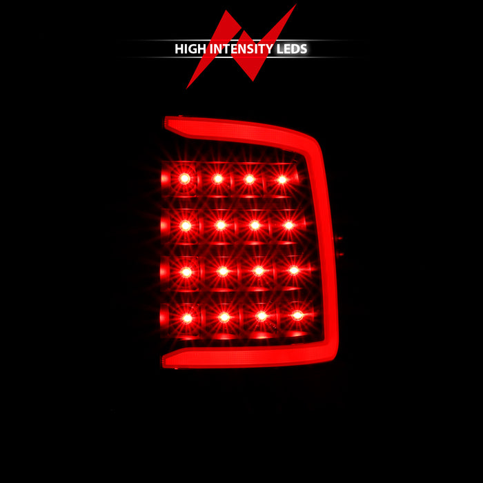 Anzo USA 311319 Tail Light Assembly; LED; Smoke Lens; Black Housing; w/Plank Style Design; Pair; - Truck Part Superstore