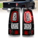Anzo USA 311324 Tail Light Assembly; LED; Clear Lens; Black Housing; Pair; - Truck Part Superstore