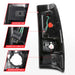 Anzo USA 311325 Tail Light Assembly; LED; Smoke Lens; Black Housing; Pair; - Truck Part Superstore