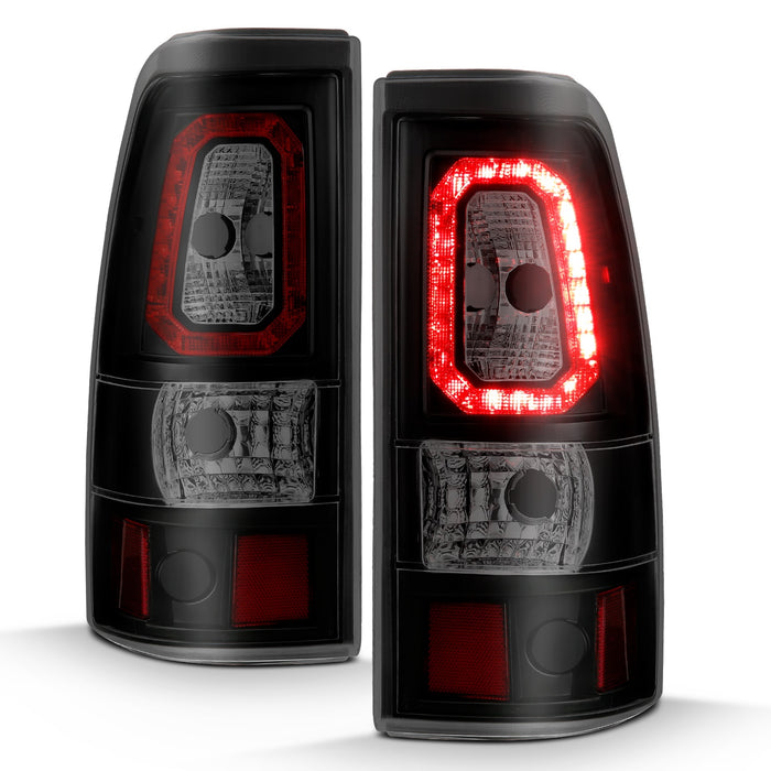 Anzo USA 311325 Tail Light Assembly; LED; Smoke Lens; Black Housing; Pair; - Truck Part Superstore