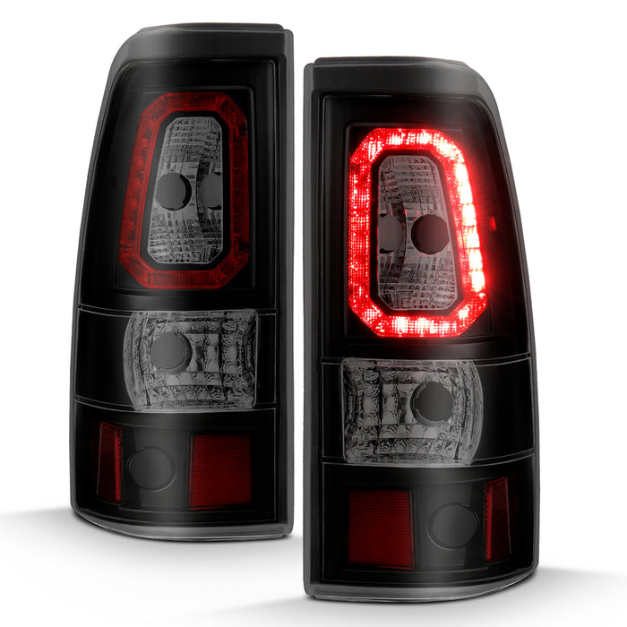 Anzo USA 311325 Tail Light Assembly; LED; Smoke Lens; Black Housing; Pair; - Truck Part Superstore