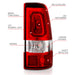 Anzo USA 311326 Tail Light Assembly; LED; Red/Clear Lens; Chrome Housing; Pair; - Truck Part Superstore
