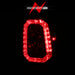 Anzo USA 311329 Tail Light Assembly; LED; Red/Clear Lens; Chrome Housing; Pair; - Truck Part Superstore