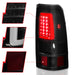 Anzo USA 311331 Tail Light Assembly; LED; Smoke Lens; Black; Pair; - Truck Part Superstore