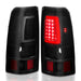 Anzo USA 311331 Tail Light Assembly; LED; Smoke Lens; Black; Pair; - Truck Part Superstore