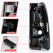 Anzo USA 311334 Tail Light Assembly; LED; Smoke Lens; Black; Pair; - Truck Part Superstore