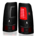 Anzo USA 311334 Tail Light Assembly; LED; Smoke Lens; Black; Pair; - Truck Part Superstore