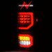 Anzo USA 311338 Tail Light Assembly; LED; Clear Lens; Chrome Housing; Pair; - Truck Part Superstore