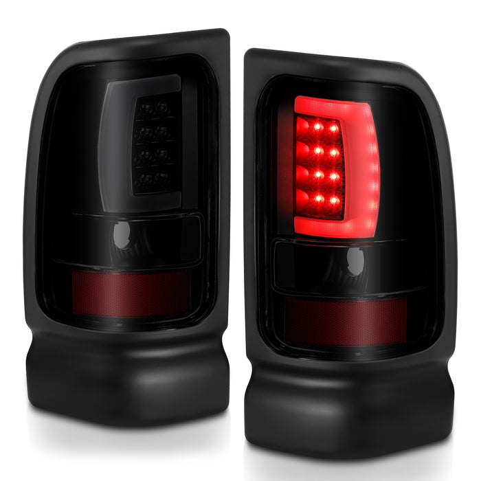 Anzo USA 311340 Tail Light Assembly; LED; Smoke Lens; Black Housing; Pair; - Truck Part Superstore