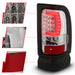 Anzo USA 311341 Tail Light Assembly; LED; Clear Lens; Chrome Housing; Pair; - Truck Part Superstore