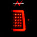 Anzo USA 311342 Tail Light Assembly; LED; Clear Lens; Black Housing; w/Light Bar; Pair; - Truck Part Superstore