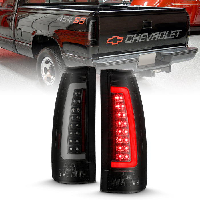 Anzo USA 311345 Tail Light Assembly; LED; Smoke Lens; Black Housing; Pair; - Truck Part Superstore