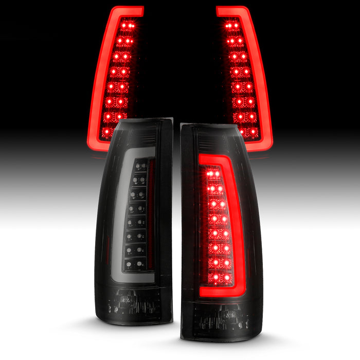 Anzo USA 311345 Tail Light Assembly; LED; Smoke Lens; Black Housing; Pair; - Truck Part Superstore