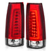 Anzo USA 311346 Tail Light Assembly; LED; Red/Clear Lens; Chrome Housing; Pair; - Truck Part Superstore