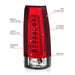 Anzo USA 311346 Tail Light Assembly; LED; Red/Clear Lens; Chrome Housing; Pair; - Truck Part Superstore