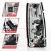 Anzo USA 311346 Tail Light Assembly; LED; Red/Clear Lens; Chrome Housing; Pair; - Truck Part Superstore