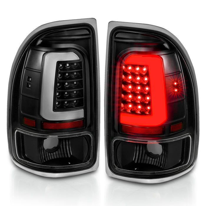 Anzo USA 311347 Tail Light Assembly; LED; Clear Lens; Black Housing; Pair; - Truck Part Superstore